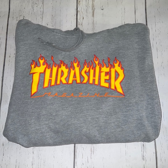 Thrasher Tops - Thrasher Cropped Hoodie